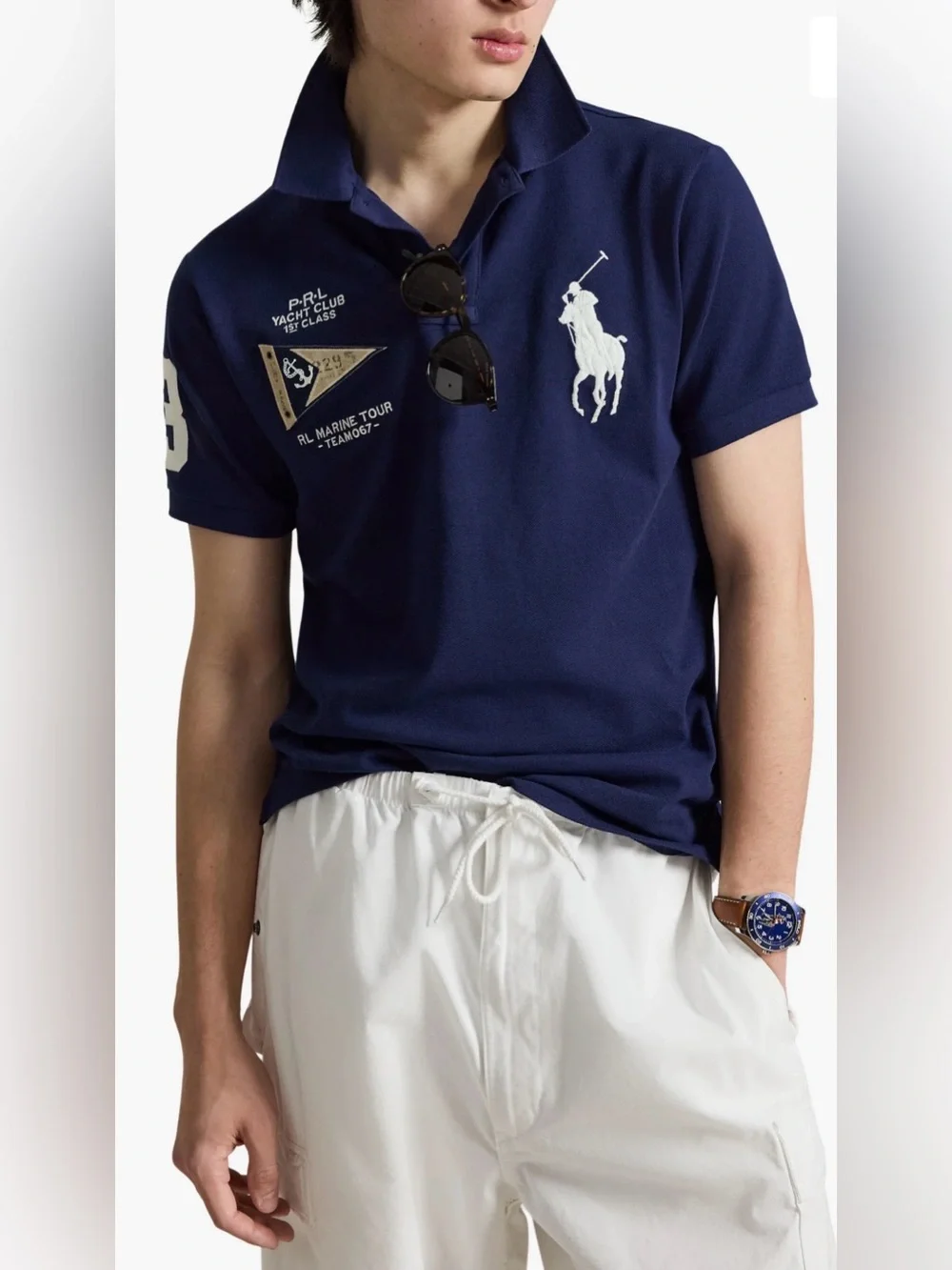 Polo Ralph Lauren Men`s Navy Blue Yacht Club Big Pony Polo Shirt ~ XLarge ~ NWT